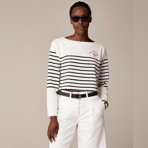 J. Crew Limited-edition USA Swimming® X J.Crew Cropped Boatneck T-shirt
